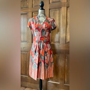 Banana Republic Silk V-Neck Dress